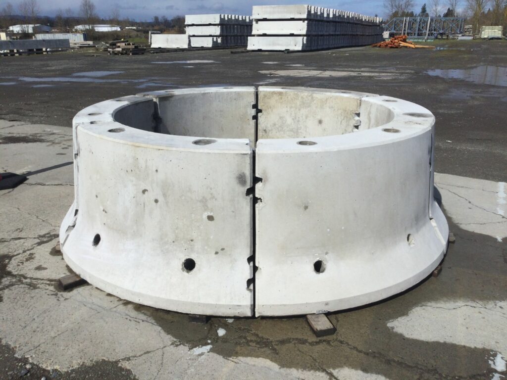 Here’s a picture of our newest barrier item. The radios barrier can be used as a large planter in parking lots, tight building corners, around propane tanks, signpost and many other uses.

